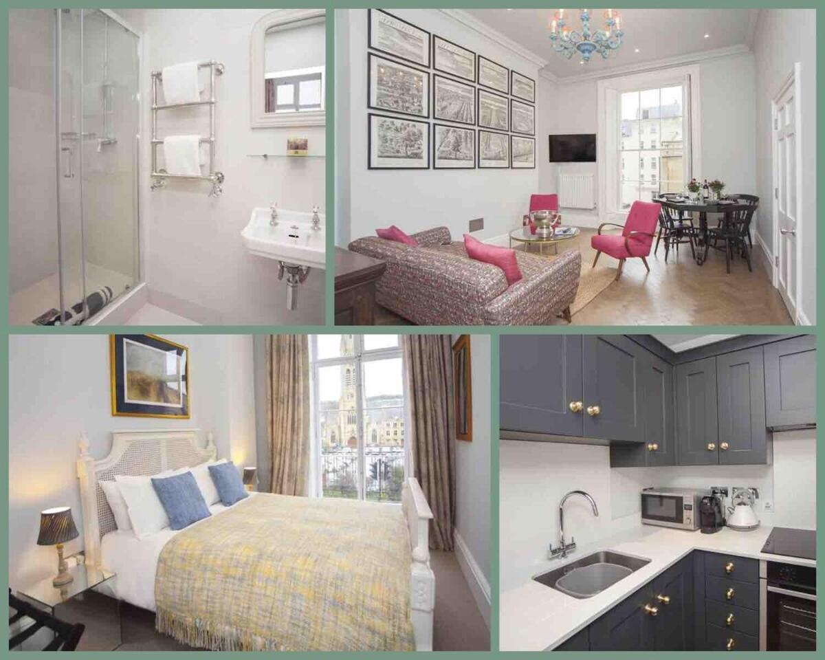 Stylish City Centre Apartment - Bath Bagian luar foto